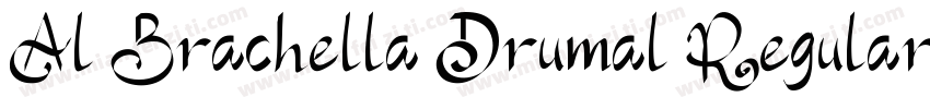 Al Brachella Drumal Regular字体转换
